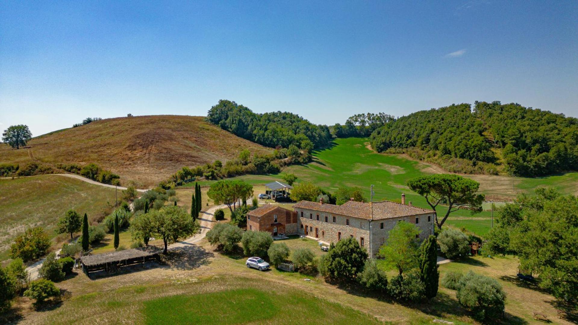Ulivo-Chianti Charming Flat With Private Parking! Apartment Asciano Luaran gambar