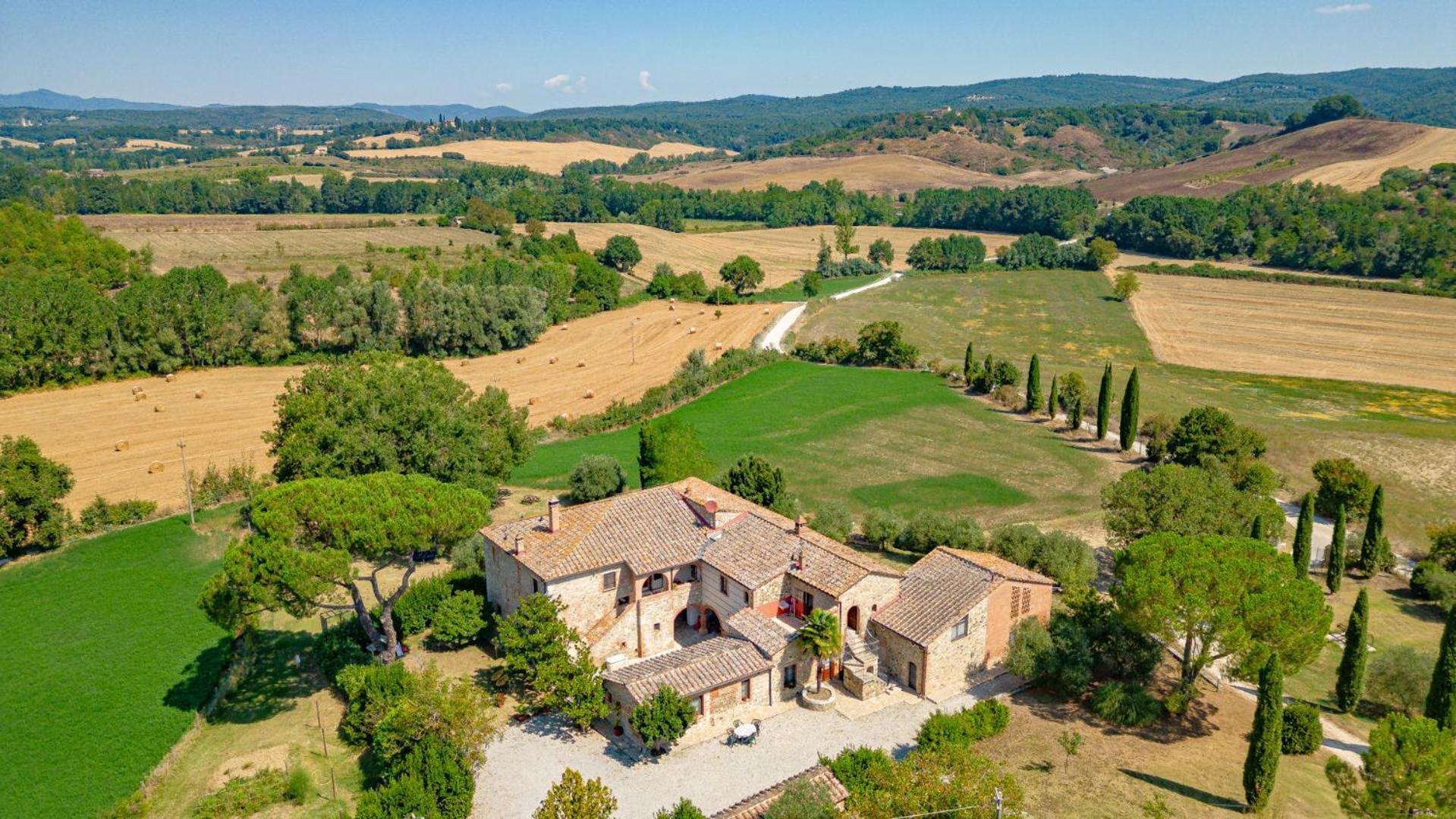 Ulivo-Chianti Charming Flat With Private Parking! Apartment Asciano Luaran gambar