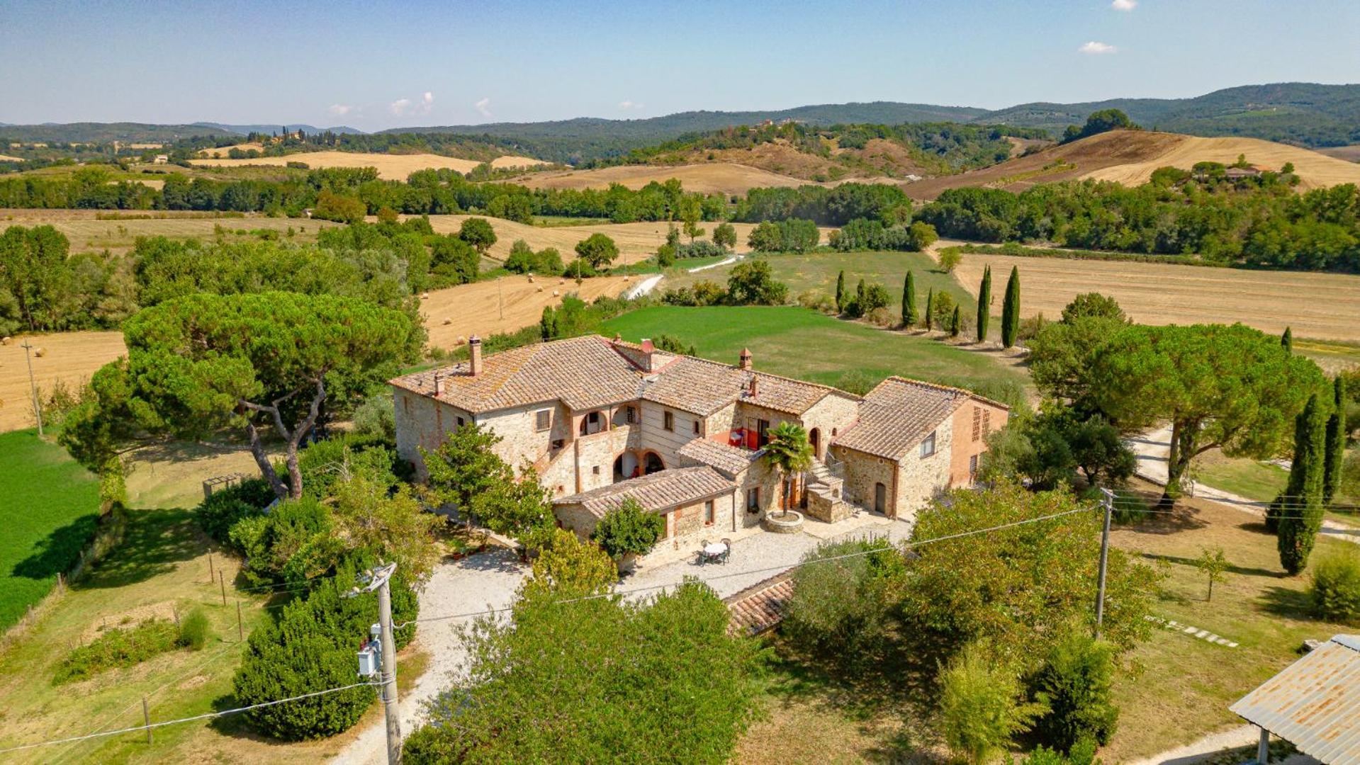 Ulivo-Chianti Charming Flat With Private Parking! Apartment Asciano Luaran gambar