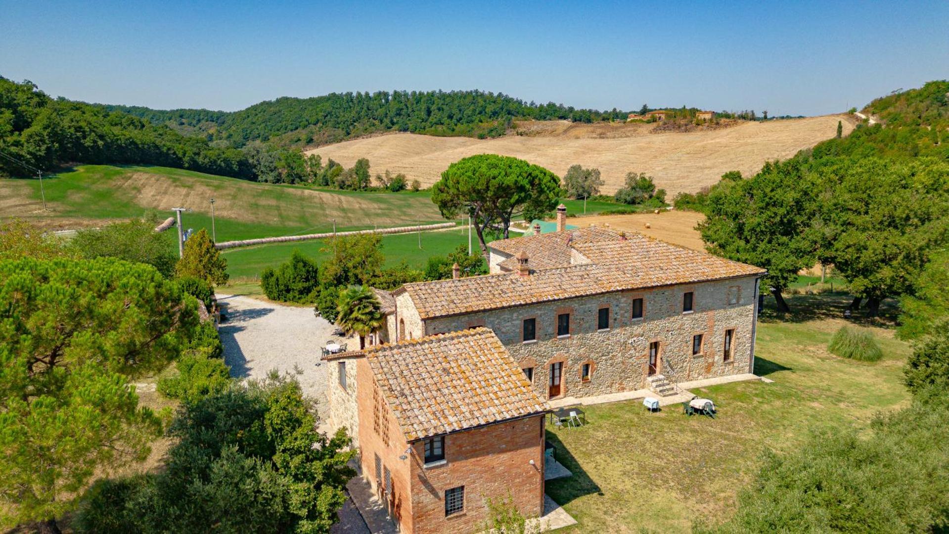 Ulivo-Chianti Charming Flat With Private Parking! Apartment Asciano Luaran gambar